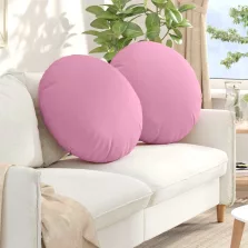 vidaXL Ülőpárnák 2 pcs Rózsaszín Ø80 x 29 cm szövet