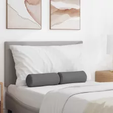   vidaXL Hengerpárnák 2 pcs Sötétszürke Ø 15 x 40 cm szövet