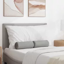   vidaXL Hengerpárnák 2 pcs Felhőszürke Ø 15 x 40 cm szövet