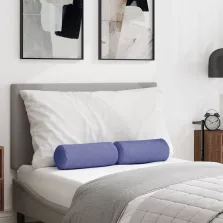 vidaXL Hengerpárnák 2 pcs Farmerkék Ø 15 x 40 cm szövet