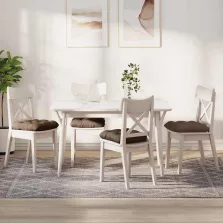 vidaXL Ülőpárnák 4 pcs Barna 40 x 40 x 12 cm szövet