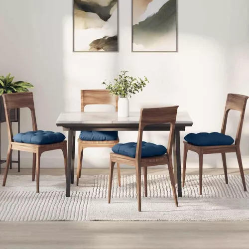 vidaXL Ülőpárnák 4 pcs Kék 40 x 40 x 12 cm szövet