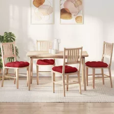 vidaXL Ülőpárnák 4 pcs Piros 40 x 40 x 12 cm szövet