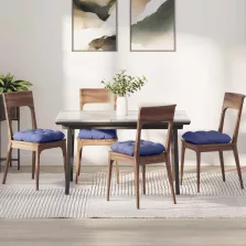   vidaXL Ülőpárnák 4 pcs Farmerkék 40 x 40 x 12 cm szövet