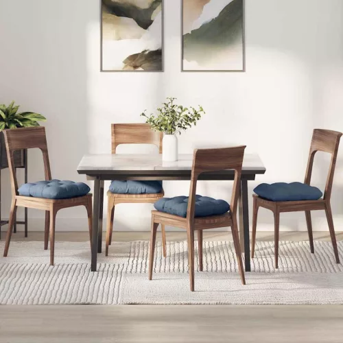 vidaXL Ülőpárnák 4 pcs Kék 40 x 40 cm Bársonyos szövet