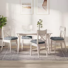   vidaXL Ülőpárnák 4 pcs Világosszürke 45 x 45 x 12 cm szövet