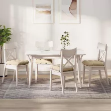   vidaXL Ülőpárnák 4 pcs Krém 45 x 45 cm Mikroszálas Szövet