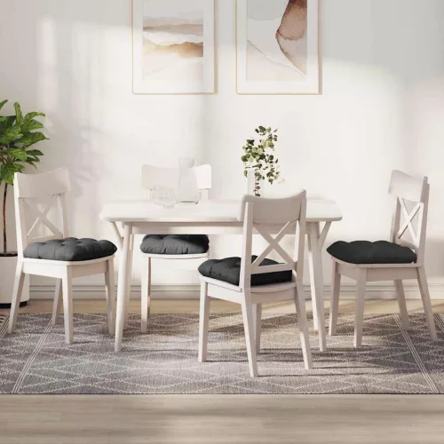 vidaXL Ülőpárnák 4 pcs Sötétszürke 45 x 45 cm Bársonyos szövet