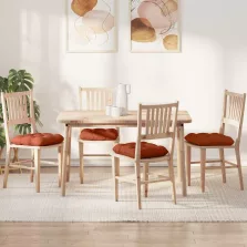   vidaXL Ülőpárnák 4 pcs Piros Narancs 45 x 45 cm Bársonyos szövet