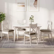   vidaXL Ülőpárnák 4 pcs Tópszínű 40 x 40 x 6 cm Mikroszálas