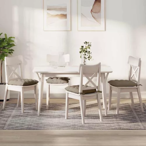 vidaXL Ülőpárnák 4 pcs Tópszínű 40 x 40 x 6 cm Mikroszálas