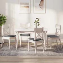   vidaXL Ülőpárnák 4 pcs Sötétszürke 40 x 40 x 3 cm szövet