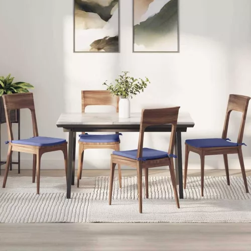 vidaXL Ülőpárnák 4 pcs Farmerkék 40 x 40 x 3 cm szövet