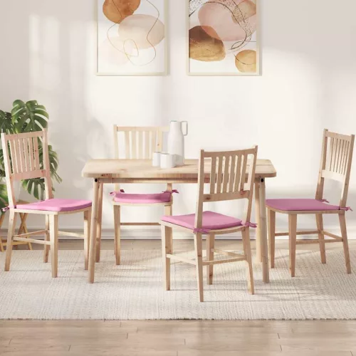 vidaXL Ülőpárnák 4 pcs Rózsaszín 40 x 40 x 3 cm szövet
