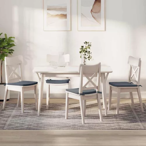 vidaXL Ülőpárnák 4 pcs Sötétszürke 40 x 40 x 3 cm Bársony