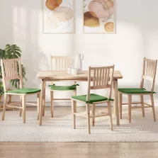  vidaXL Ülőpárnák 4 pcs Világos zöld 40 x 40 x 3 cm Bársony
