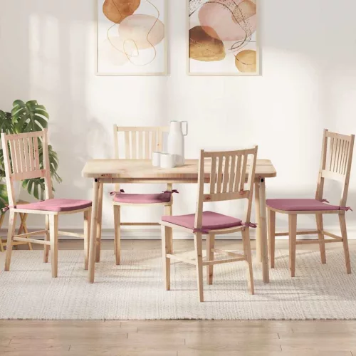 vidaXL Ülőpárnák 4 pcs Rózsaszín 40 x 40 x 3 cm Bársony
