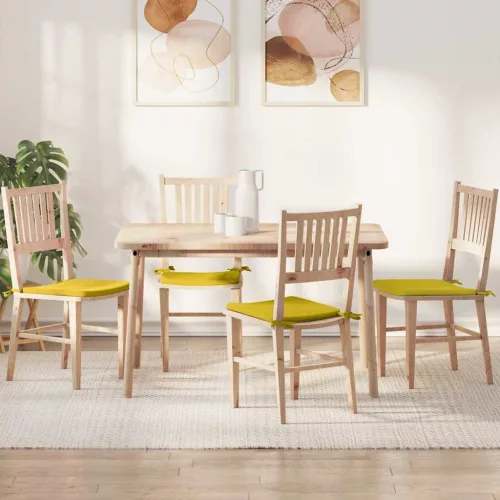 vidaXL Ülőpárnák 4 pcs Sárga 40 x 40 x 3 cm Bársony