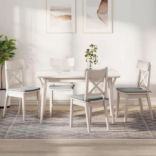vidaXL Ülőpárnák 4 pcs Világosszürke 40 x 40 x 3 cm Mikroszálas Szövet
