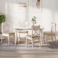   vidaXL Ülőpárnák 4 pcs Szürke zöld 40 x 40 x 3 cm Bársonyos szövet