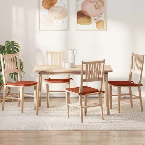 vidaXL Ülőpárnák 4 pcs Piros Narancs 40 x 40 x 3 cm Bársonyos szövet