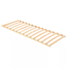 vidaXL Lécalap Barna 70 x 190 cm Tömör bükkfa