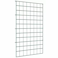 vidaXL Tó Kerítés Készlet 8 pcs Zöld 50 x 80 cm Acél