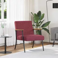 vidaXL karosszék Bordó 59 x 75 x 78 cm szövet