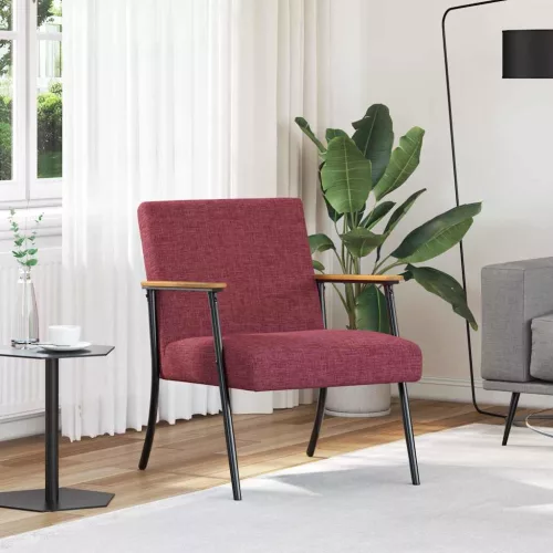 vidaXL karosszék Bordó 59 x 75 x 78 cm szövet