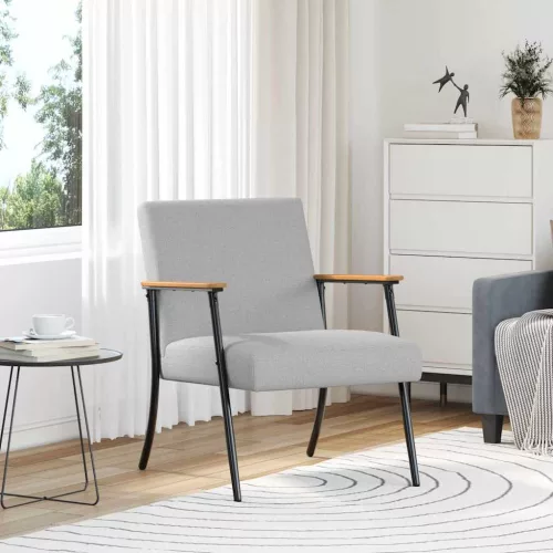 vidaXL karosszék Felhőszürke 59 x 75 x 78 cm szövet