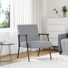 vidaXL karosszék Világosszürke 59 x 75 x 78 cm szövet