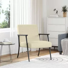 vidaXL karosszék Krém 59 x 75 x 78 cm szövet