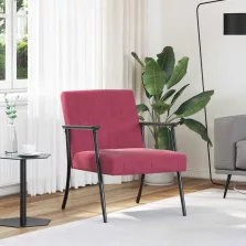 vidaXL karosszék Bordó 59 x 75 x 78 cm Bársony