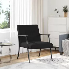 vidaXL karosszék Fekete 59 x 75 x 78 cm szövet