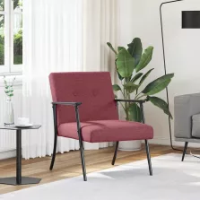 vidaXL karosszék Bordó 59 x 75 x 78 cm szövet