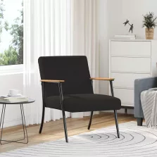 vidaXL karosszék Fekete 59 x 75 x 78 cm
