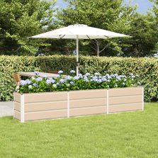 vidaXL Növénytartó Ívó 240 x 40 x 45 cm Acél