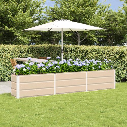 vidaXL Növénytartó Ívó 240 x 40 x 45 cm Acél