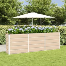 vidaXL Növénytartó Ívó 160 x 40 x 75 cm Acél