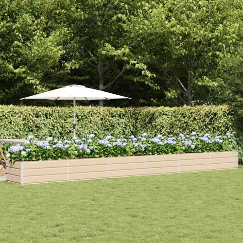 vidaXL Növénytartó Ívó 600 x 80 x 45 cm Acél