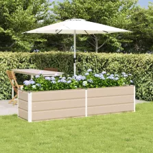   vidaXL Növénytartó Ívó 195 x 50 x 45 cm Horganyzott acél