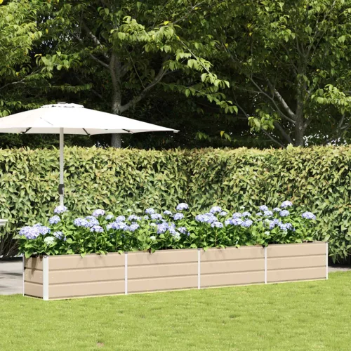 vidaXL Növénytartó Ívó 385 x 50 x 45 cm Horganyzott acél