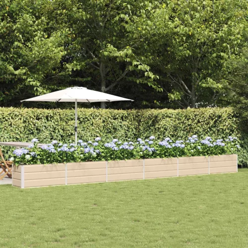 vidaXL Növénytartó Ívó 480 x 50 x 45 cm Horganyzott acél