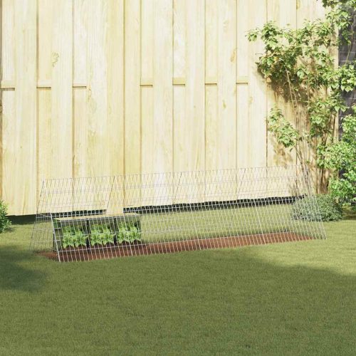 vidaXL Nyúl Ketrec Ezüst 650 x 55 x 55 cm Horganyzott acél