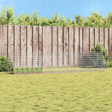   vidaXL Nyúl Ketrec Ezüst 215 x 100 x 85 cm Horganyzott acél