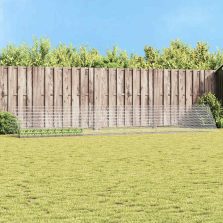   vidaXL Nyúl Ketrec Ezüst 215 x 100 x 85 cm Horganyzott acél