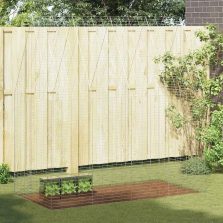   vidaXL Nyúl Ketrec Ezüst 400 x 100 x 210 cm Horganyzott acél