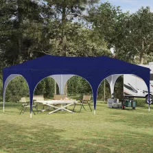 vidaXL Parti sátor Kék 575 x 288 x 245 cm Oxford Szövet