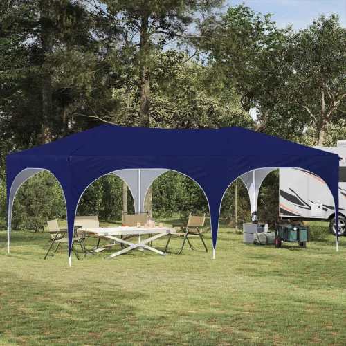vidaXL Parti sátor Kék 575 x 288 x 245 cm Oxford Szövet