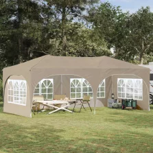 vidaXL Parti sátor Krém 575 x 288 x 245 cm Oxford Szövet